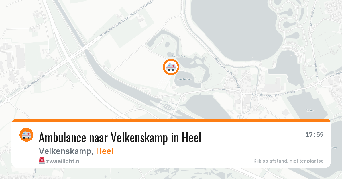 Ambulance naar Velkenskamp in Heel — 25 jul 2026