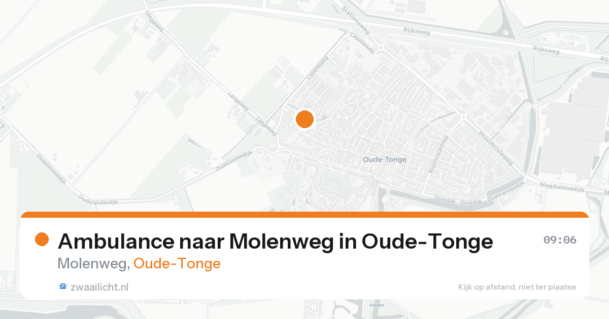 Ambulance naar Molenweg in Oude-Tonge — 28 mei 2026