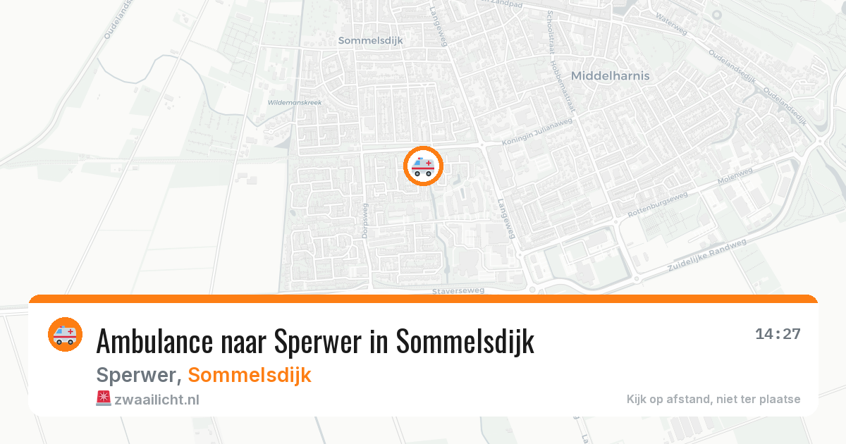 Ambulance naar Sperwer in Sommelsdijk — 13 jul 2026