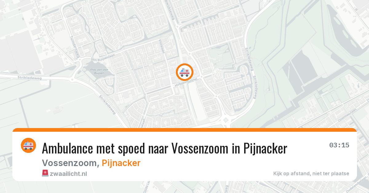Ambulance met spoed naar Vossenzoom in Pijnacker — 26 mrt 2026