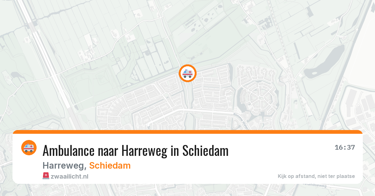 Ambulance naar Harreweg in Schiedam — 11 jul 2026