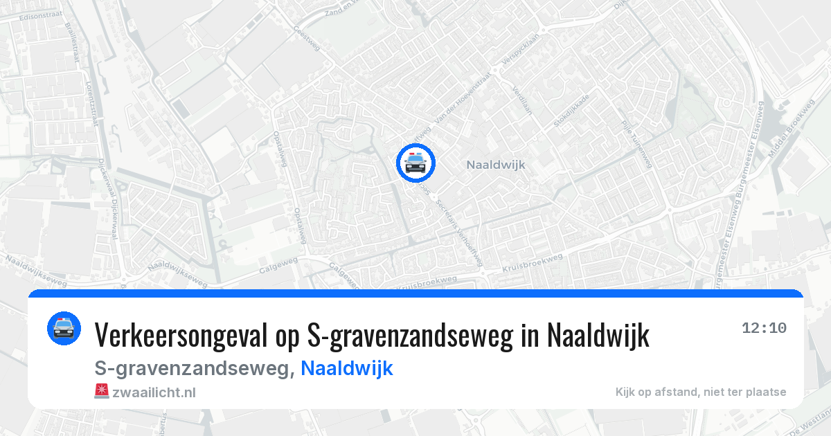 Verkeersongeval op S-gravenzandseweg in Naaldwijk — 30 apr 2026