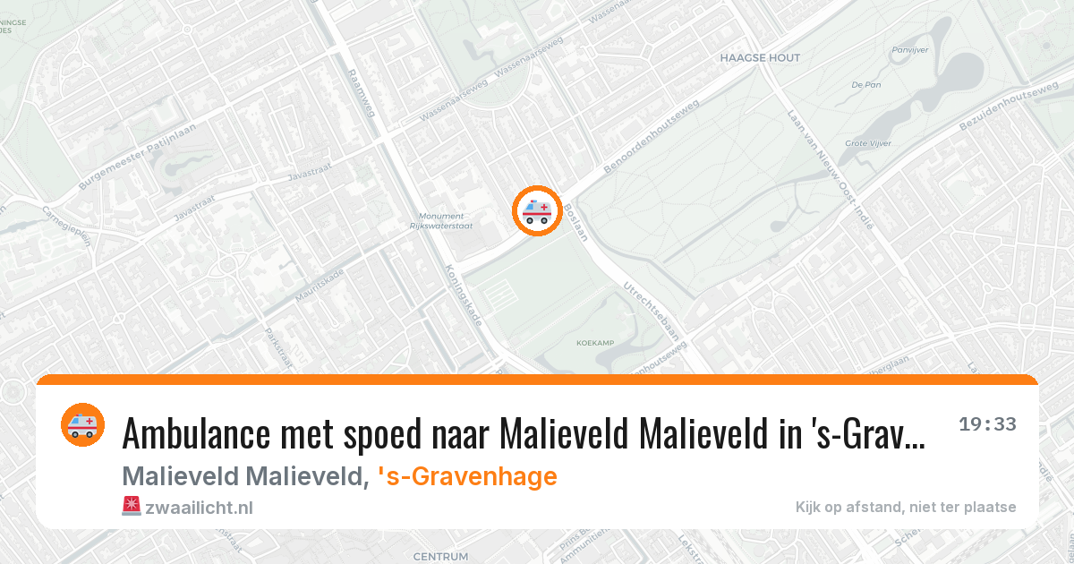 Ambulance met spoed naar Malieveld Malieveld in 's-Gravenhage — 5 mei 2026