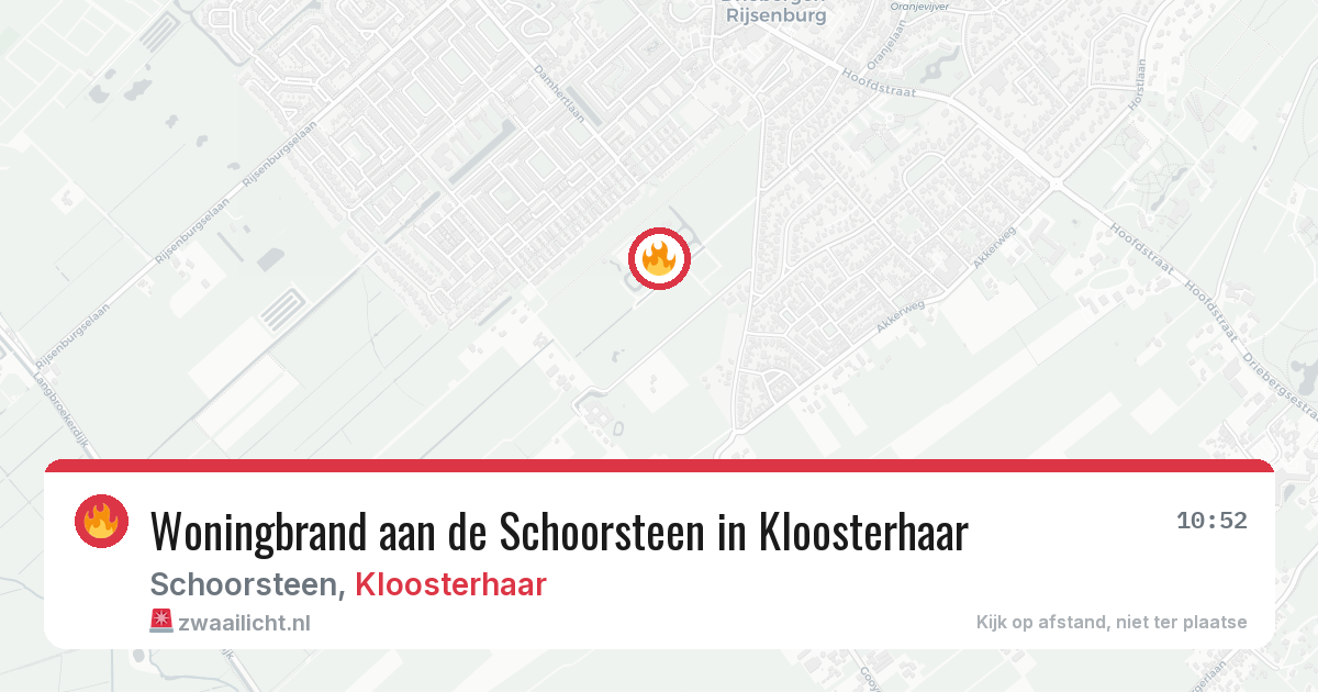 Woningbrand aan de Schoorsteen in Kloosterhaar — 20 jan 2026
