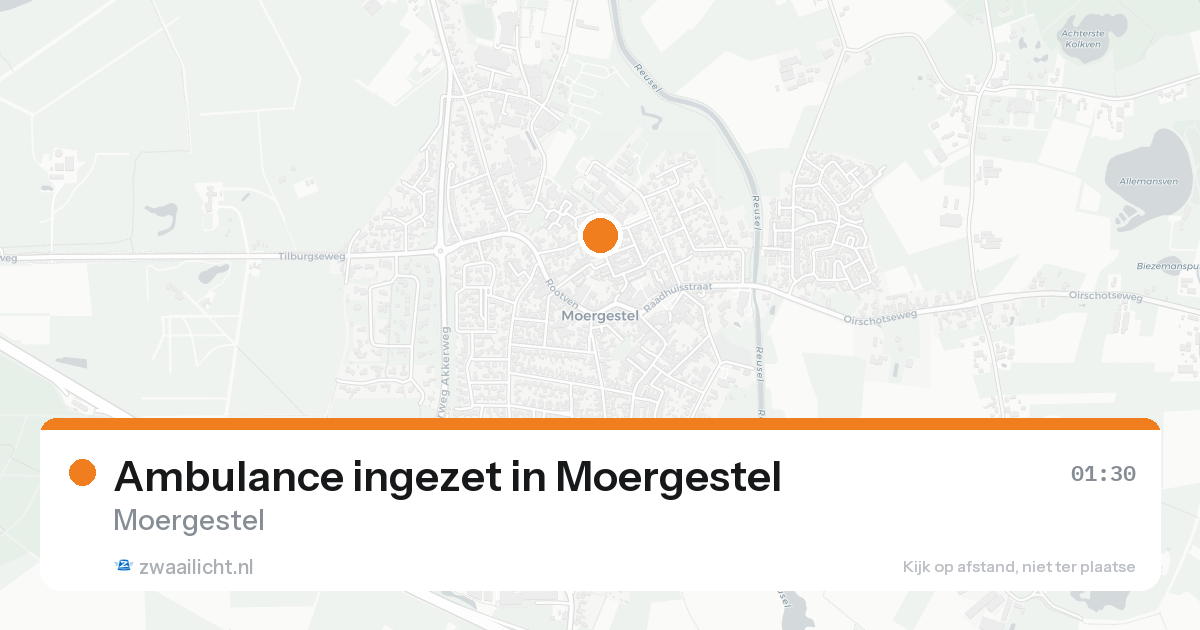 Ambulance ingezet in Moergestel — 8 feb 2026