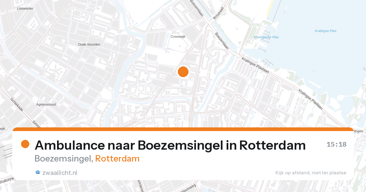 Ambulance naar Boezemsingel in Rotterdam — 26 aug 2026