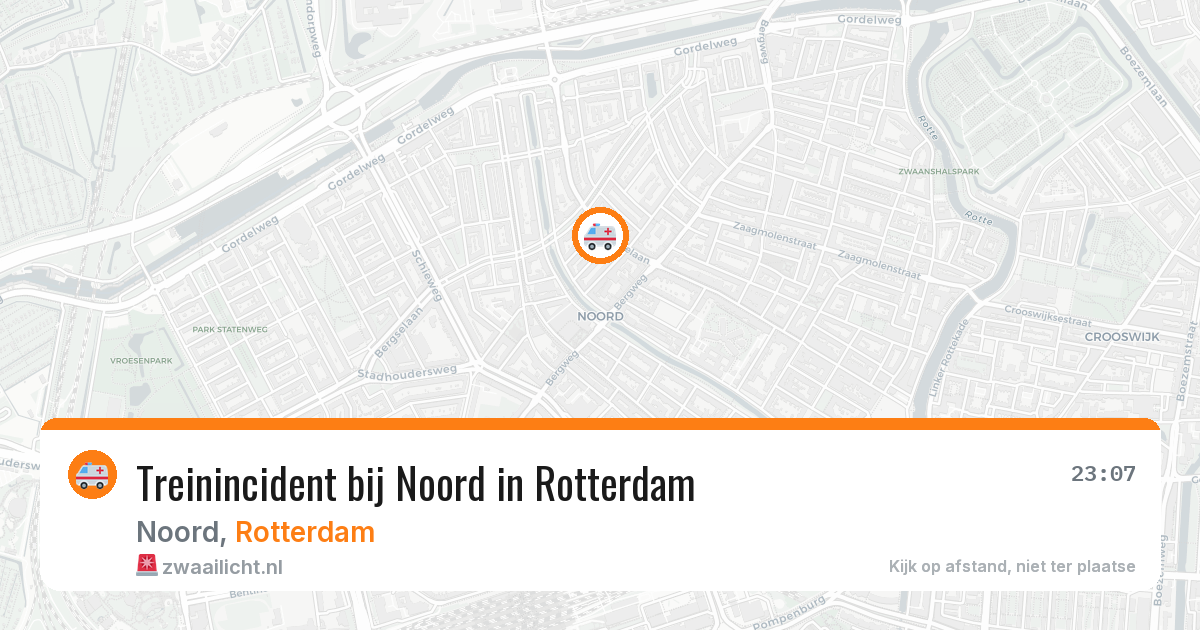Treinincident bij Noord in Rotterdam — 16 mei 2026