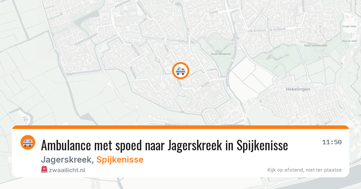 Ambulance met spoed naar Jagerskreek in Spijkenisse — 6 jun 2026