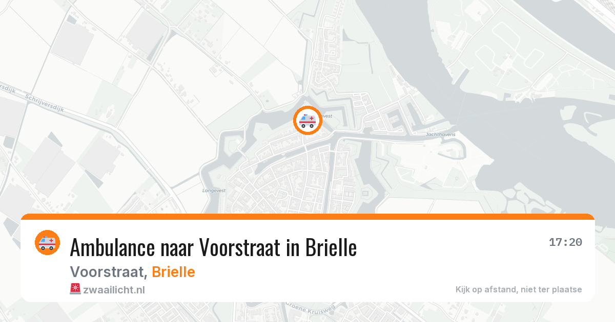 Ambulance naar Voorstraat in Brielle — 29 mei 2026