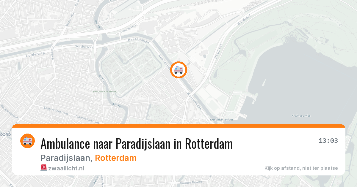 Ambulance naar Paradijslaan in Rotterdam — 5 jun 2026
