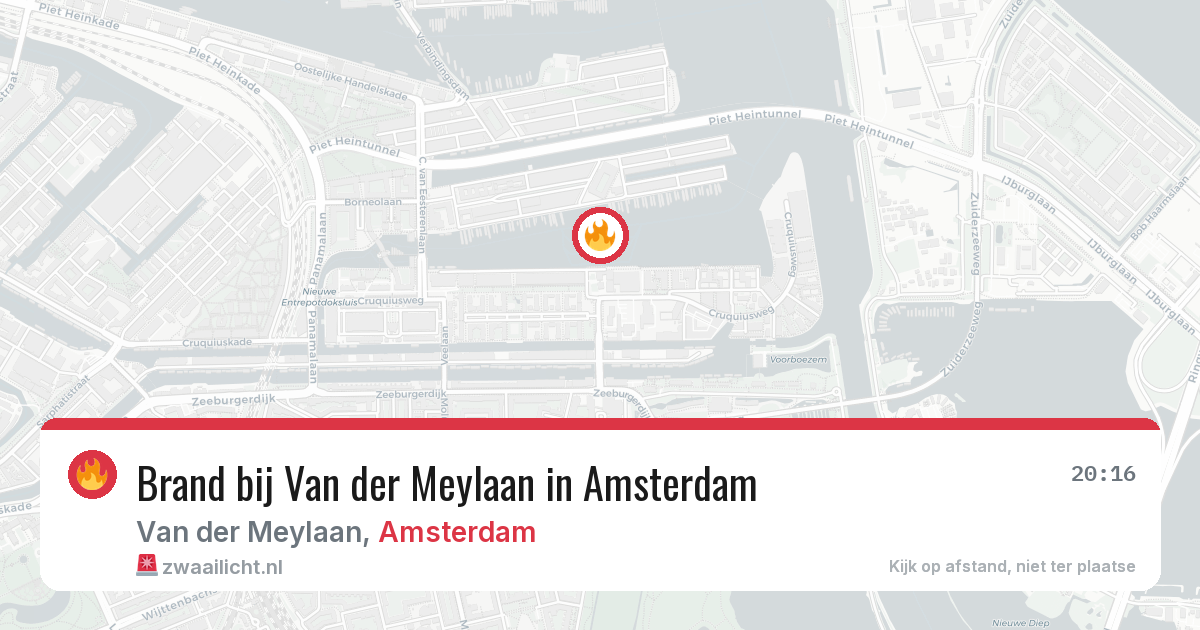 Brand bij Van der Meylaan in Amsterdam — 25 jun 2026