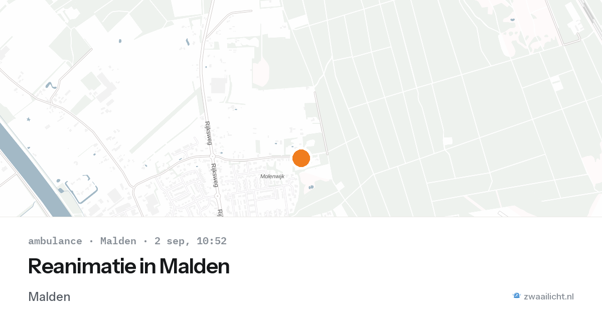 Reanimatie in Malden — 2 sep 2026
