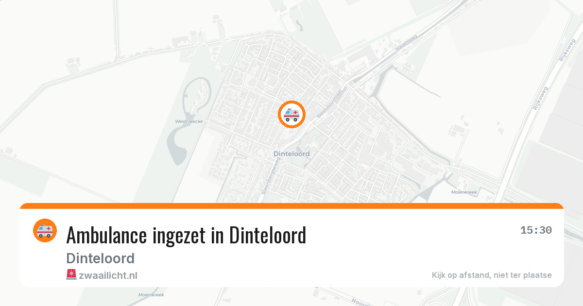 Ambulance ingezet in Dinteloord — 7 jun 2026