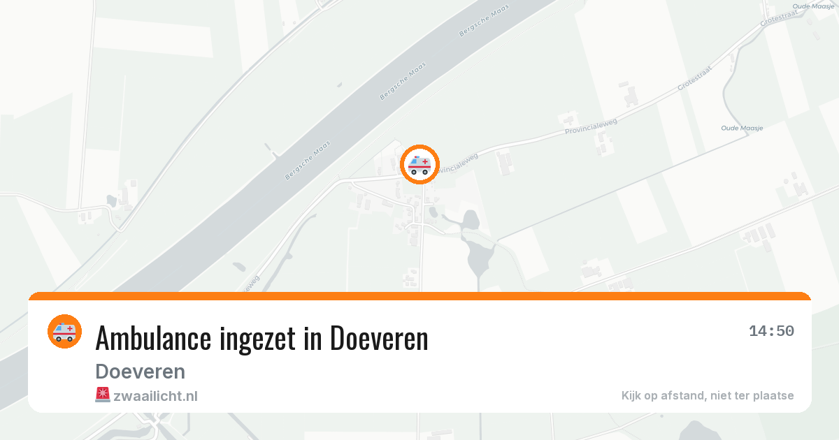 Ambulance ingezet in Doeveren — 2 aug 2026