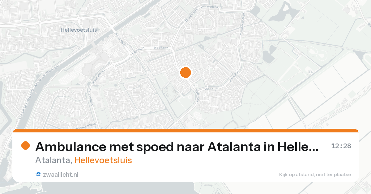 Ambulance met spoed naar Atalanta in Hellevoetsluis — 24 aug 2026