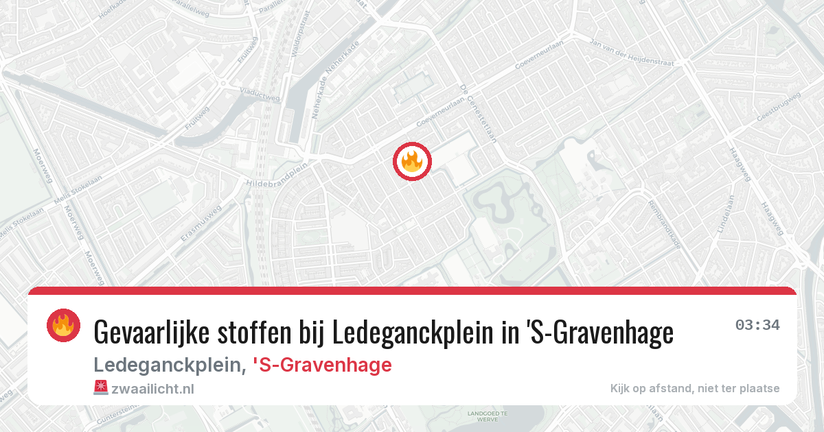 Gevaarlijke stoffen bij Ledeganckplein in 'S-Gravenhage — 27 mei 2026