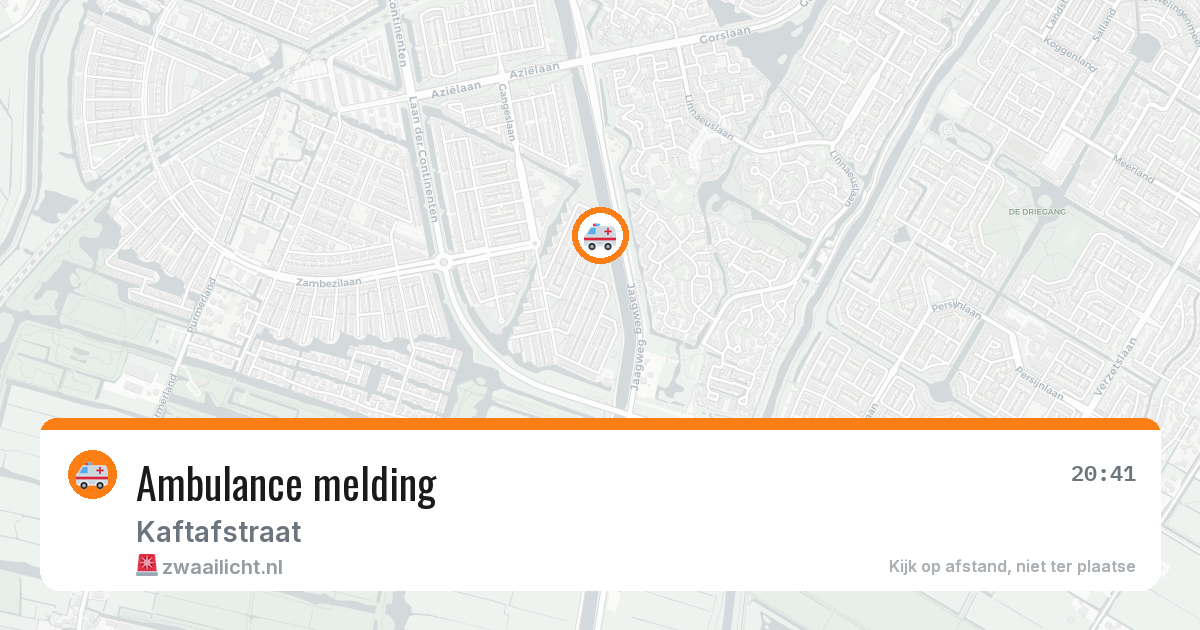 Ambulance melding — 5 mei 2026