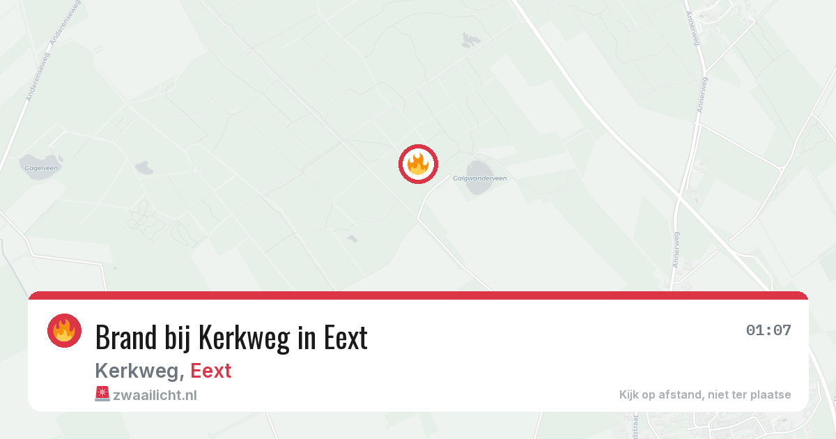 Brand bij Kerkweg in Eext — 19 jun 2026