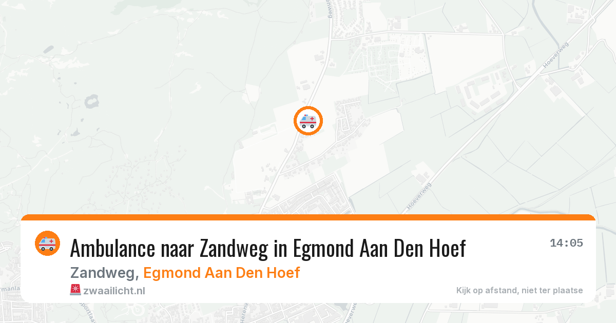 Ambulance naar Zandweg in Egmond Aan Den Hoef — 9 jul 2026
