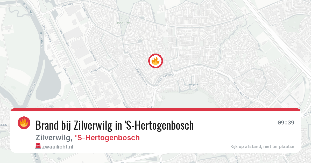 Brand bij Zilverwilg in 'S-Hertogenbosch — 22 jun 2026