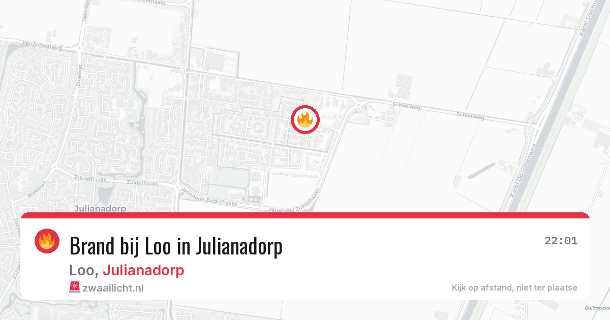 Brand bij Loo in Julianadorp — 3 feb 2026