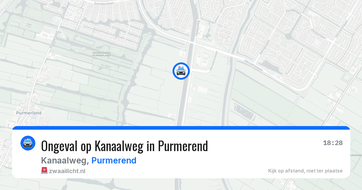 Ongeval op Kanaalweg in Purmerend — 29 jun 2026