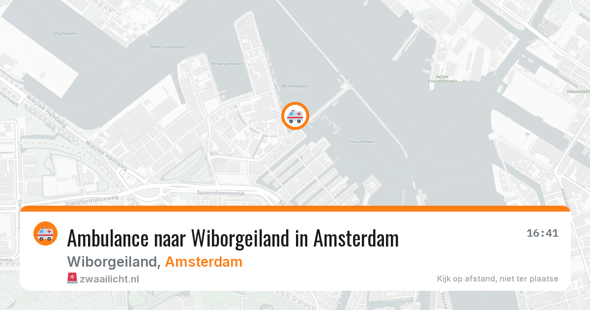 Ambulance naar Wiborgeiland in Amsterdam — 7 jun 2026