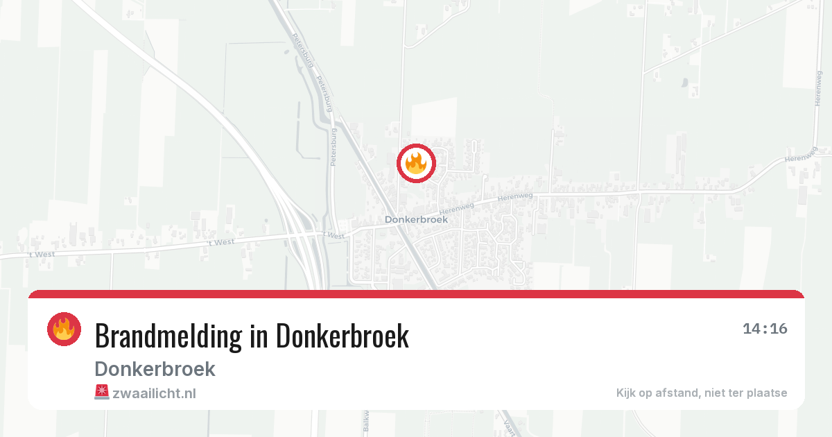 Brandmelding in Donkerbroek — 2 jul 2026