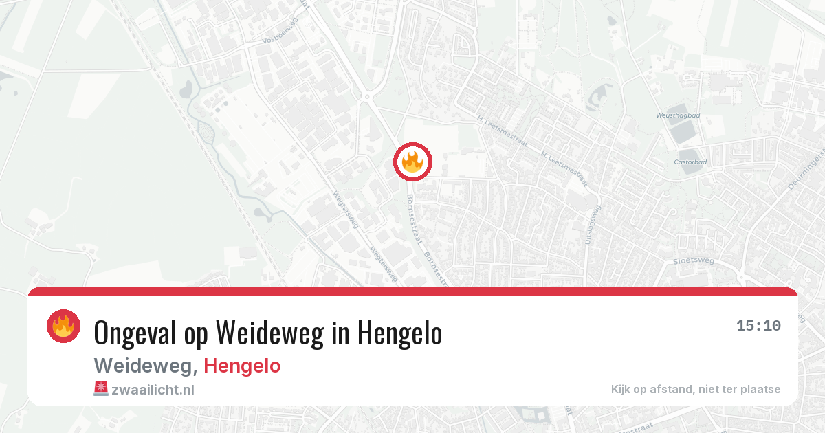 Ongeval op Weideweg in Hengelo — 29 jan 2026