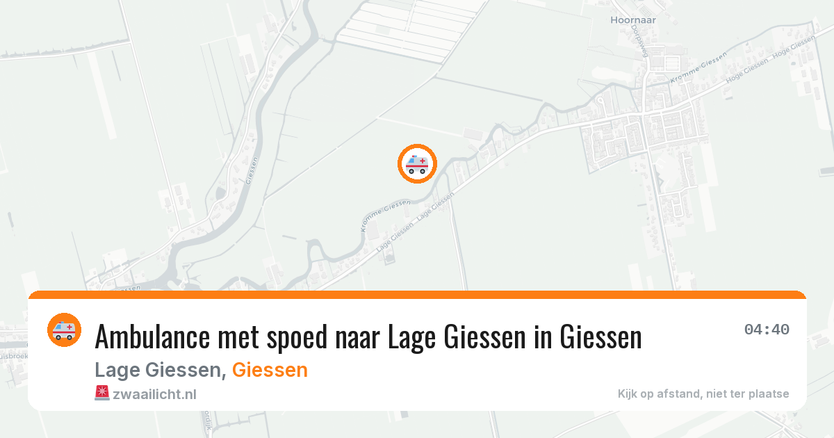 Ambulance met spoed naar Lage Giessen in Giessen — 11 aug 2026