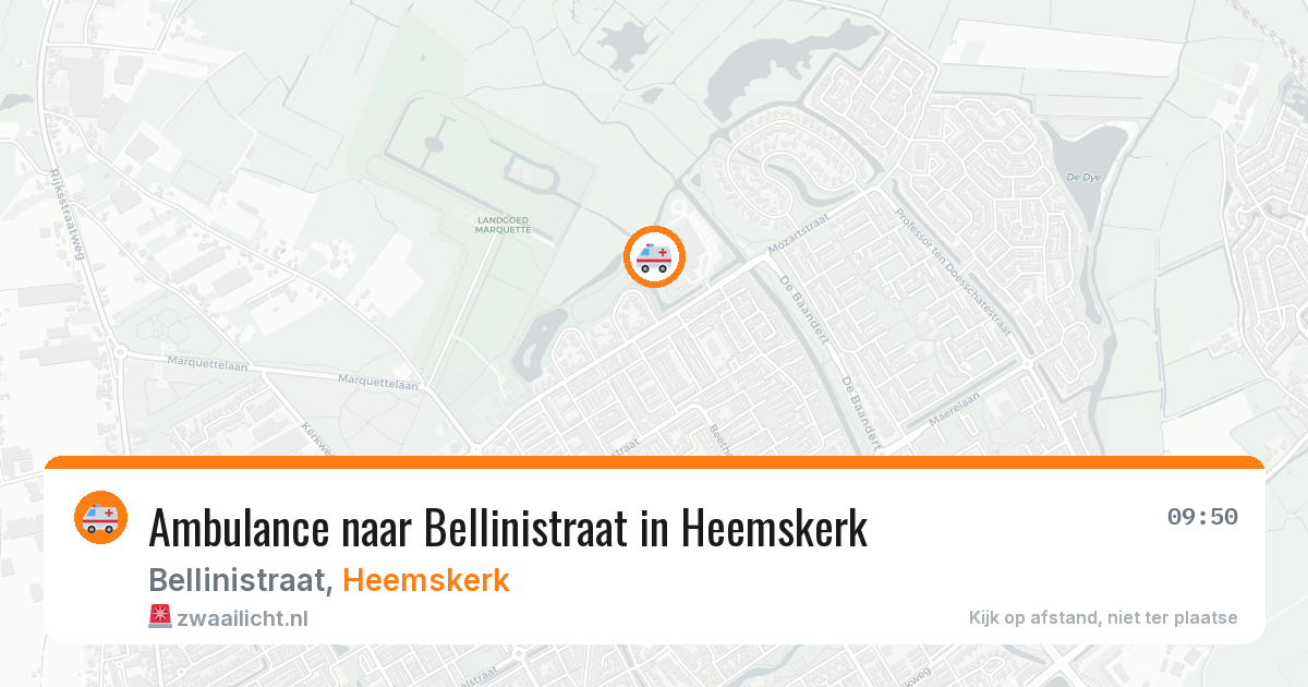 Ambulance naar Bellinistraat in Heemskerk — 12 apr 2026