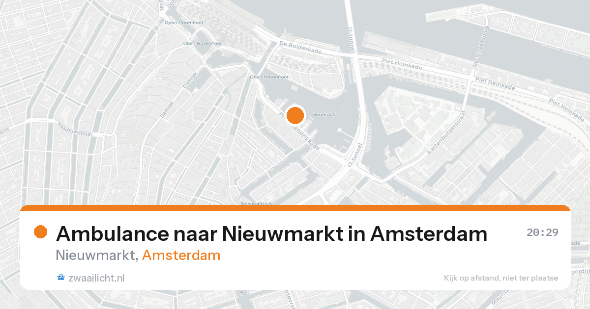 Ambulance naar Nieuwmarkt in Amsterdam — 7 feb 2026