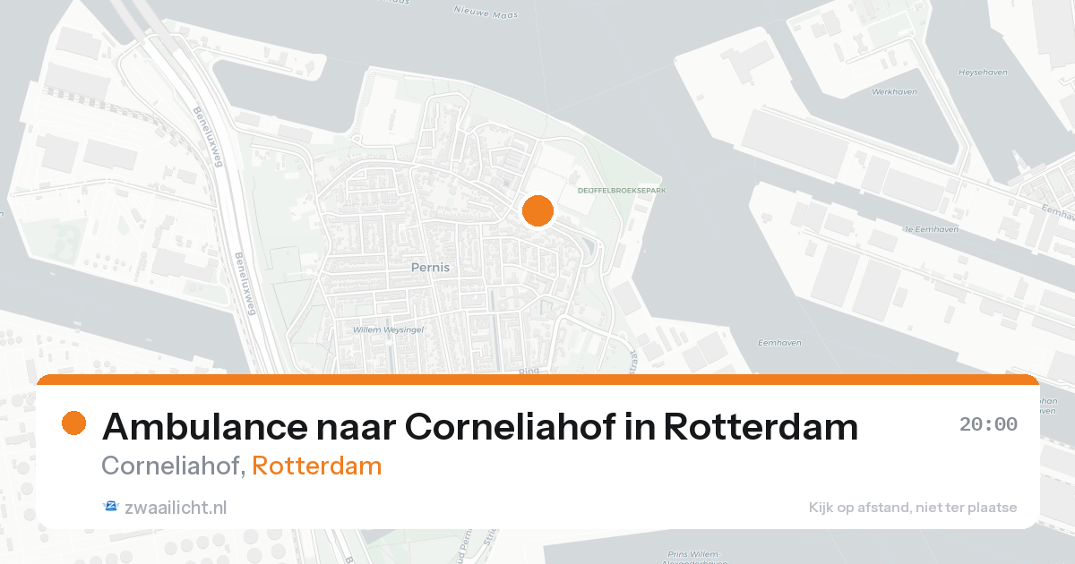 Ambulance naar Corneliahof in Rotterdam — 22 aug 2026