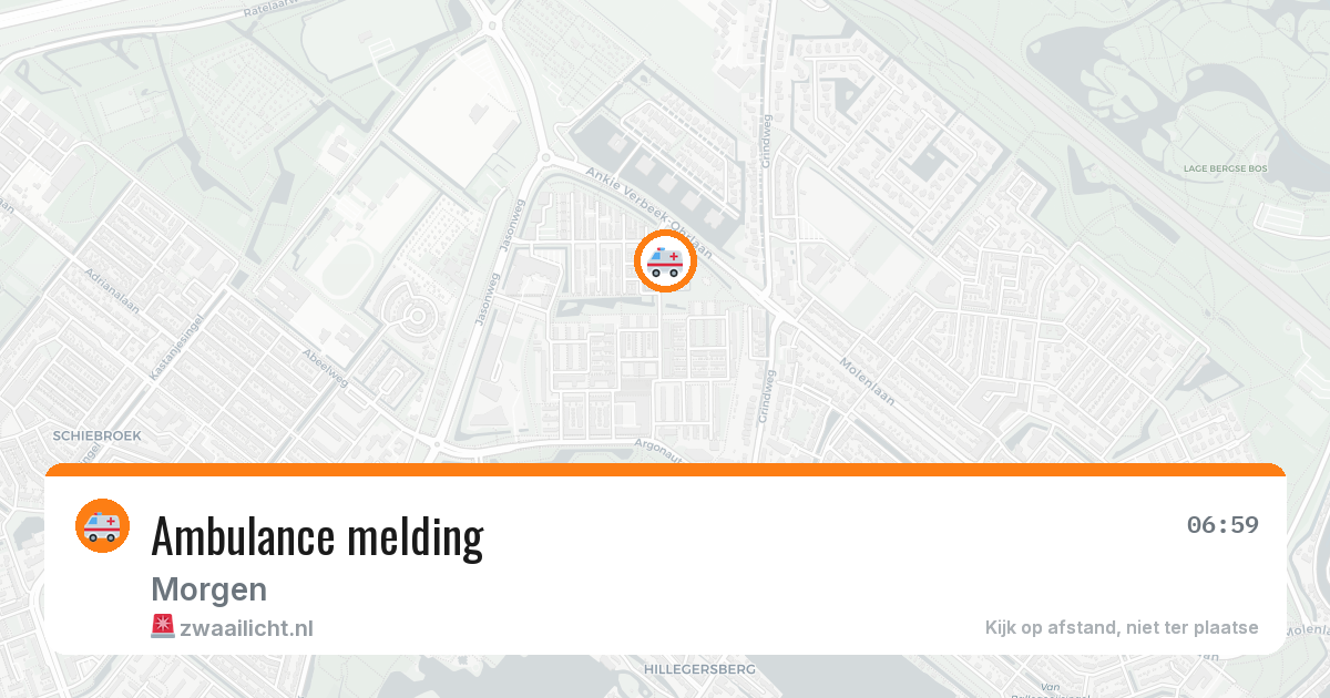 Ambulance melding — 19 jul 2026