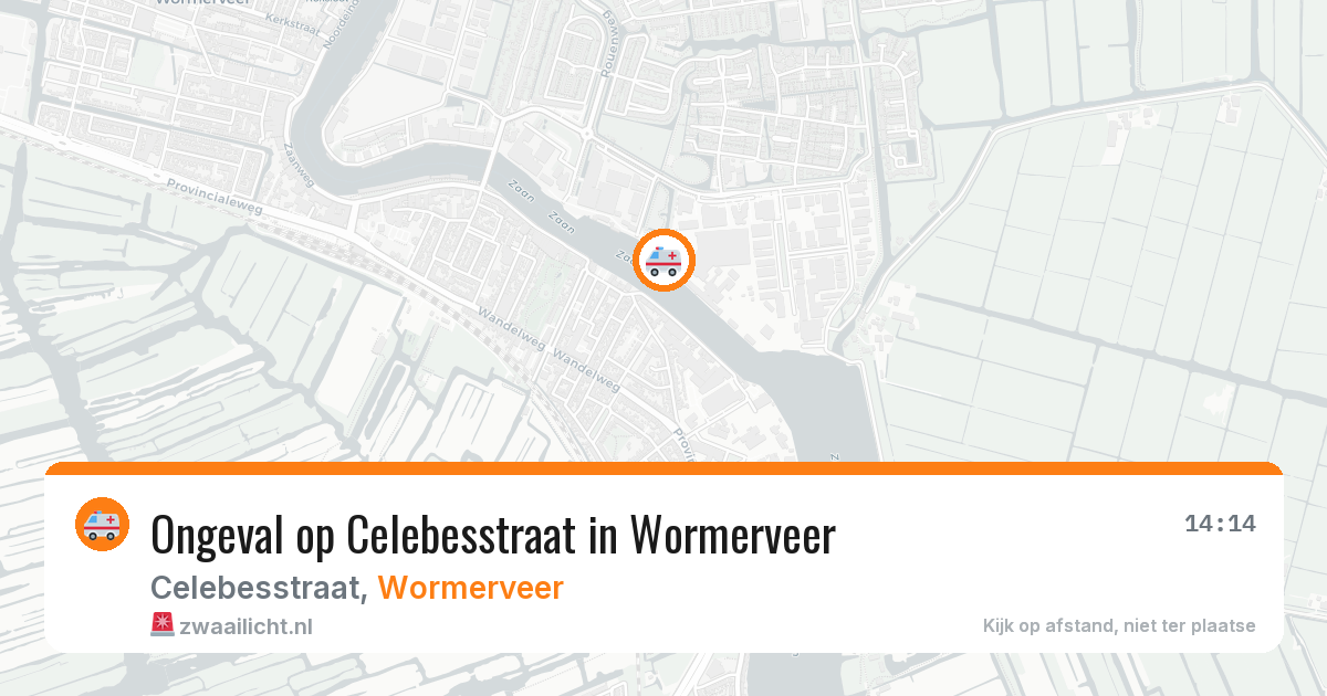 Ongeval op Celebesstraat in Wormerveer — 13 feb 2026
