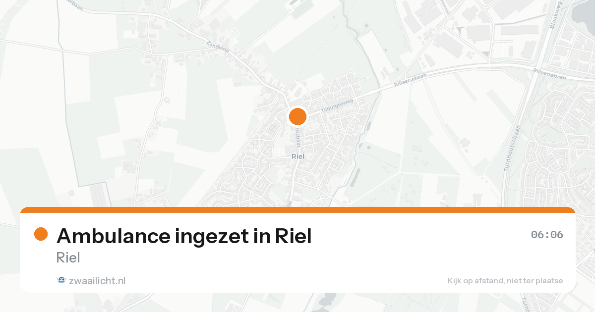 Ambulance ingezet in Riel — 8 feb 2026