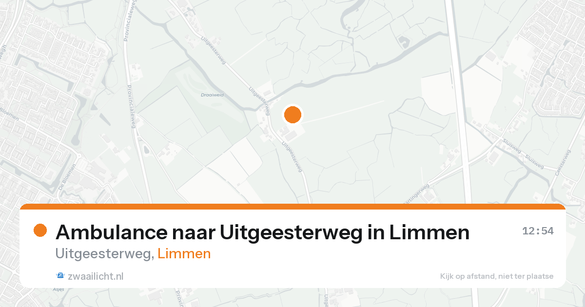 Ambulance naar Uitgeesterweg in Limmen — 3 jul 2026
