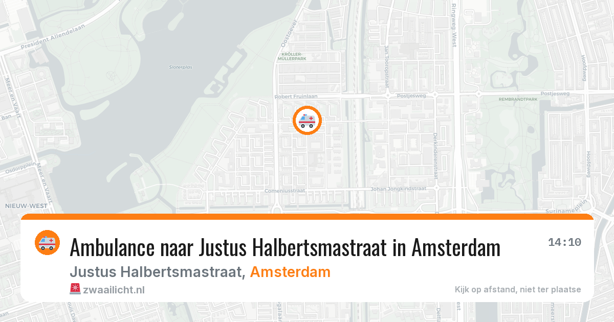 Ambulance naar Justus Halbertsmastraat in Amsterdam — 6 jun 2026