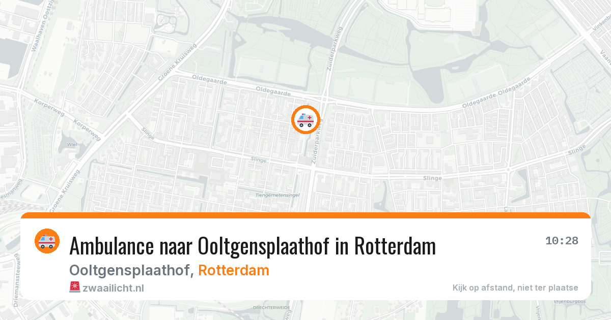 Ambulance naar Ooltgensplaathof in Rotterdam — 23 jun 2026