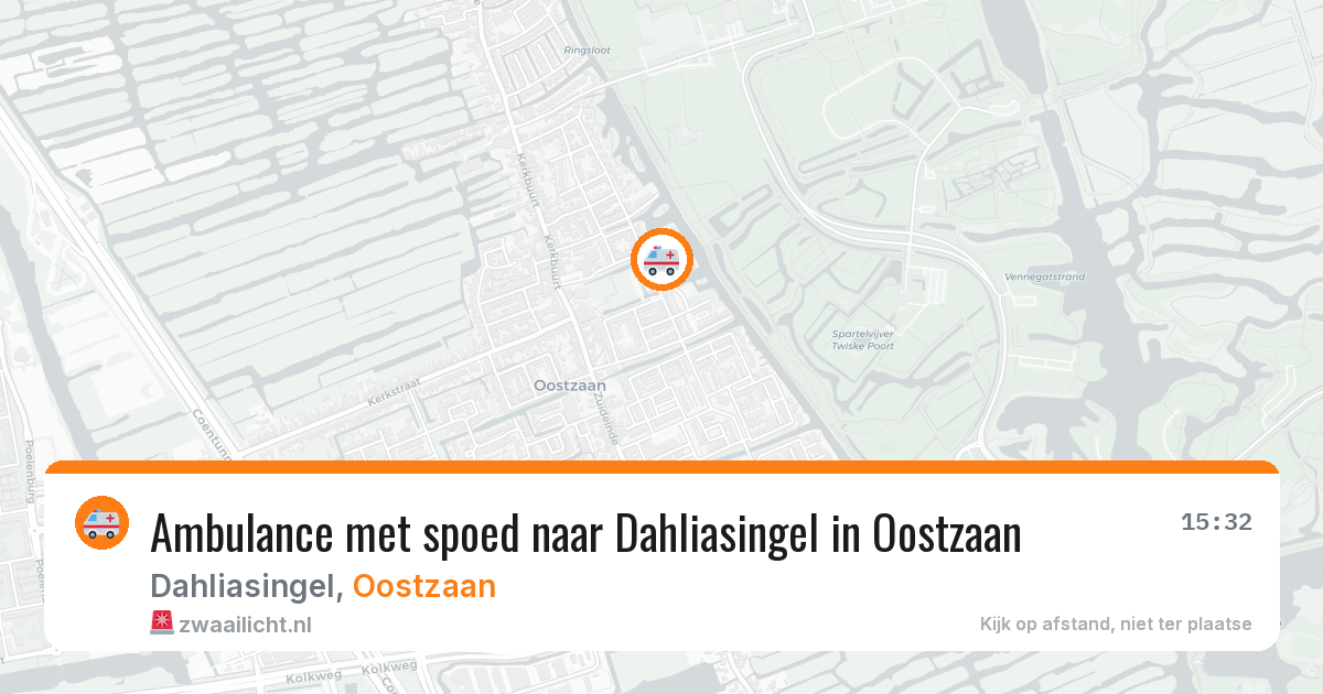 Ambulance met spoed naar Dahliasingel in Oostzaan — 31 jul 2026