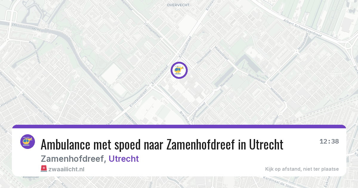 Ambulance met spoed naar Zamenhofdreef in Utrecht — 25 jun 2026