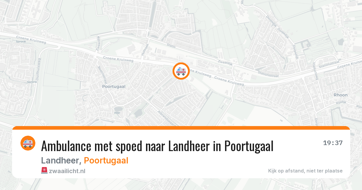 Ambulance met spoed naar Landheer in Poortugaal — 10 jul 2026