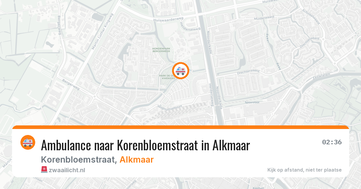 Ambulance naar Korenbloemstraat in Alkmaar — 11 jun 2026