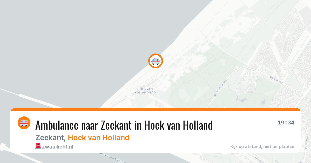 Ambulance naar Zeekant in Hoek van Holland — 26 mei 2026