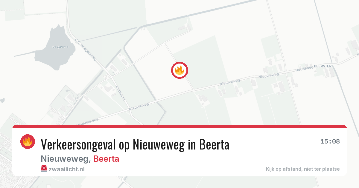 Verkeersongeval op Nieuweweg in Beerta — 11 mrt 2026
