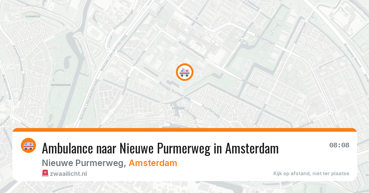 Ambulance naar Nieuwe Purmerweg in Amsterdam — 11 jun 2026