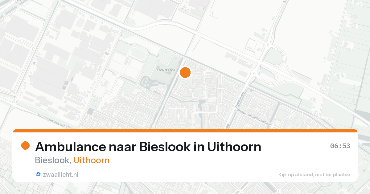 Ambulance naar Bieslook in Uithoorn — 16 aug 2026