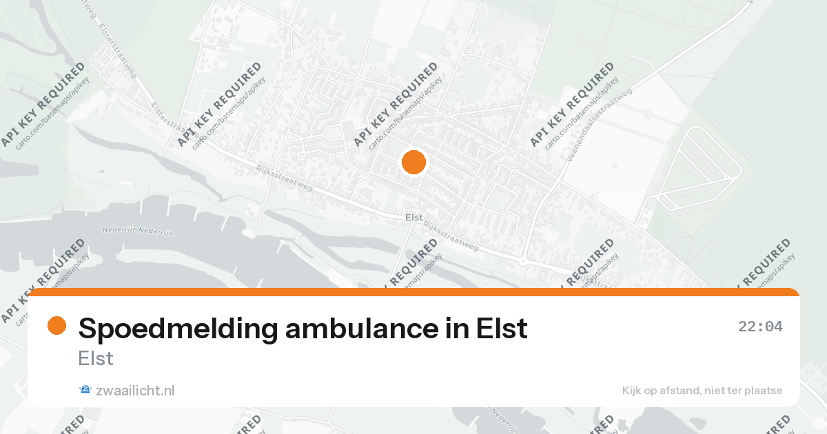 Spoedmelding ambulance in Elst — 31 jan 2026