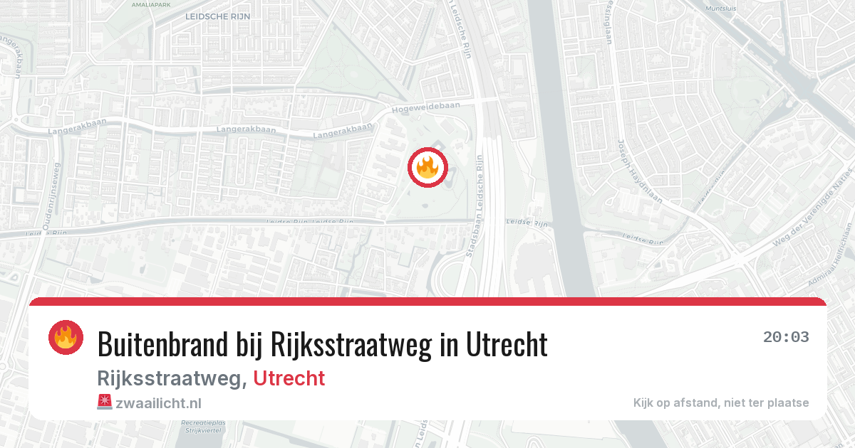 Buitenbrand bij Rijksstraatweg in Utrecht — 4 jun 2026