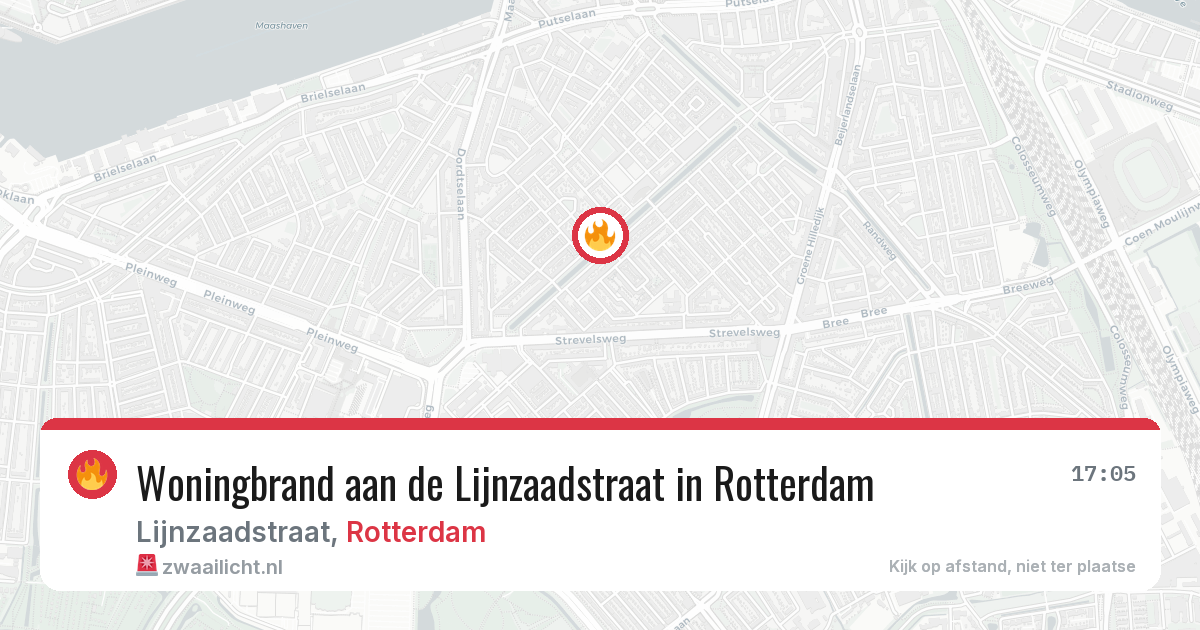 Woningbrand aan de Lijnzaadstraat in Rotterdam — 31 mei 2026